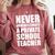 Never Underestimate A Private School Teacher Back To School Comfort Colors Sweatshirt Crimson