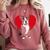 Valentine's Day Boston Terrier Lover Comfort Colors Sweatshirt Crimson