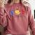 Women Art Teacher Back To School Artist Primary Color Theory Comfort Colors Sweatshirt Crimson