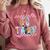 Women PE Teacher Back To School Physical Education Teacher Comfort Colors Sweatshirt Crimson Women PE Teacher Back To School Physical Education Teacher Comfort Colors Sweatshirt Crimson
