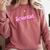 Women Retro Pink Scientist Science Teacher Back To School Comfort Colors Sweatshirt Crimson Women Retro Pink Scientist Science Teacher Back To School Comfort Colors Sweatshirt Crimson