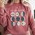 Women Science Teacher Moon Phases Scientist Back To School Comfort Colors Sweatshirt Crimson