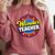 Wonder Teacher Super Woman Power Superhero Back To School Comfort Colors Sweatshirt Crimson