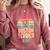 Worlds Best Boston Terrier Aunt Comfort Colors Sweatshirt Crimson