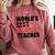 World's Best Okayest Teacher ACY025a For Men Women Comfort Colors Sweatshirt Crimson World's Best Okayest Teacher ACY025a For Men Women Comfort Colors Sweatshirt Crimson