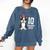10 Years Old Birthday Boston Terrier Dog Lover 10th Party For Men Women Kids Comfort Colors Sweatshirt Denim