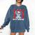 100 Days Smarter 101st Day School Dalmatian Dog Teacher Kids Comfort Colors Sweatshirt Denim