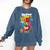 100th Day Of School Teachers Kids Child Happy 100 Days Comfort Colors Sweatshirt Denim 100th Day Of School Teachers Kids Child Happy 100 Days Comfort Colors Sweatshirt Denim