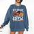 1st Grade Boo Crew Cute Ghost Halloween Teacher Kids Comfort Colors Sweatshirt Denim