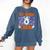 1st Grade Boo Crew First Grade Teacher Kids Happy Halloween Comfort Colors Sweatshirt Denim