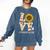 4th Grade Teacher Love Autumn Fall Sunflower Appreciation Comfort Colors Sweatshirt Denim