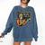 67 Teacher Halloween Skeleton Comfort Colors Sweatshirt Denim