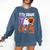 7th Grade Boo Crew Teacher Student Halloween Costume Comfort Colors Sweatshirt Denim