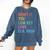 Admit It You Low Key Love ELA Bruh English Teacher Comfort Colors Sweatshirt Denim