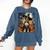 Aesthetic Halloween Boston Terrier Dog Witch Pumpkin For Men Women Kids Comfort Colors Sweatshirt Denim