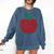 Apple Dot Pattern Art Teacher Appreciation Men Women Humor Comfort Colors Sweatshirt Denim Apple Dot Pattern Art Teacher Appreciation Men Women Humor Comfort Colors Sweatshirt Denim
