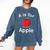 A Is For Apple Toddler Kindergarten Preschool Teacher Comfort Colors Sweatshirt Denim A Is For Apple Toddler Kindergarten Preschool Teacher Comfort Colors Sweatshirt Denim