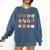 Art Apples Back To School For Teacher Student Comfort Colors Sweatshirt Denim