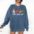 Art Teacher Peace Love Art For Artists And Painters Comfort Colors Sweatshirt Denim