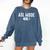 ASL Mode Sign Language Deaf ASL Teacher Comfort Colors Sweatshirt Denim
