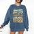 Back To School Dinosaur Social Studies Teacher Student Comfort Colors Sweatshirt Denim