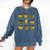 Bee Kind Positive Brave Happy Confident Humble Teacher Comfort Colors Sweatshirt Denim