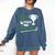 Best Teacher By Par Golf Golfer Comfort Colors Sweatshirt Denim