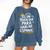Bilingual Teacher Maestra Spanish Teacher Comfort Colors Sweatshirt Denim