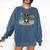 Boston Terrier 4th Of July US American Flag Dog Patriotic Comfort Colors Sweatshirt Denim