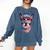 Boston Terrier 4th Of July US Merica Bostie Dog Patriotic For Men Women Kids Comfort Colors Sweatshirt Denim
