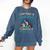 Boston Terrier American Gentleman Bibliophile Book Lover Comfort Colors Sweatshirt Denim