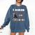 Boston Terrier American Gentleman Non-Sporting Dog Lover Comfort Colors Sweatshirt Denim