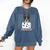 Boston Terrier American Gentleman Personal Stalker Dog Lover Comfort Colors Sweatshirt Denim
