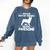 Boston Terrier Awesome Comfort Colors Sweatshirt Denim