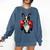 Boston Terrier Boxing Comfort Colors Sweatshirt Denim