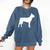 Boston Terrier Comfort Colors Sweatshirt Denim