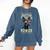 Boston Terrier Dad Boston Bull Bostie Dog Comfort Colors Sweatshirt Denim
