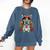 Boston Terrier Dia De Los Muertos Day Of The Dead Dog Skull For Men Women Kids Comfort Colors Sweatshirt Denim