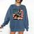 Boston Terrier Dog 4th Of July USA American Flag Patriotic Comfort Colors Sweatshirt Denim