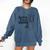Boston Terrier Dog Bostie Mom Idea For Women Comfort Colors Sweatshirt Denim
