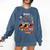 Boston Terrier Dog Christmas Happy Hallothankmas Halloween For Men Women Kids Comfort Colors Sweatshirt Denim