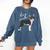 Boston Terrier Dog Mom Woman Women Comfort Colors Sweatshirt Denim