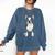 Boston Terrier Dog Motif Pet Art Boston Terrier For Men Women Kids Comfort Colors Sweatshirt Denim