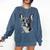 Boston Terrier Dog Motif Pet Illustration Boston Terrier For Men Women Kids Comfort Colors Sweatshirt Denim