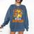 My Boston Terrier Dog Rides Shotgun Witch Halloween Men Women Comfort Colors Sweatshirt Denim