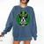 Boston Terrier Dog St Patricks Day Irish Pet Lover Men Women Kids Comfort Colors Sweatshirt Denim