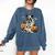 Boston Terrier Ghost Boo Halloween Costume Spooky Season Comfort Colors Sweatshirt Denim