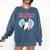 Boston Terrier Grandma Bostie Dog Owner Boston Terrier Men Women Comfort Colors Sweatshirt Denim