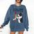 Boston Terrier Grandma Mother's Day Dog Mom Comfort Colors Sweatshirt Denim