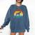 Being a Boston Terrier Grandpa Is Ruff Boston Terrier Comfort Colors Sweatshirt Denim